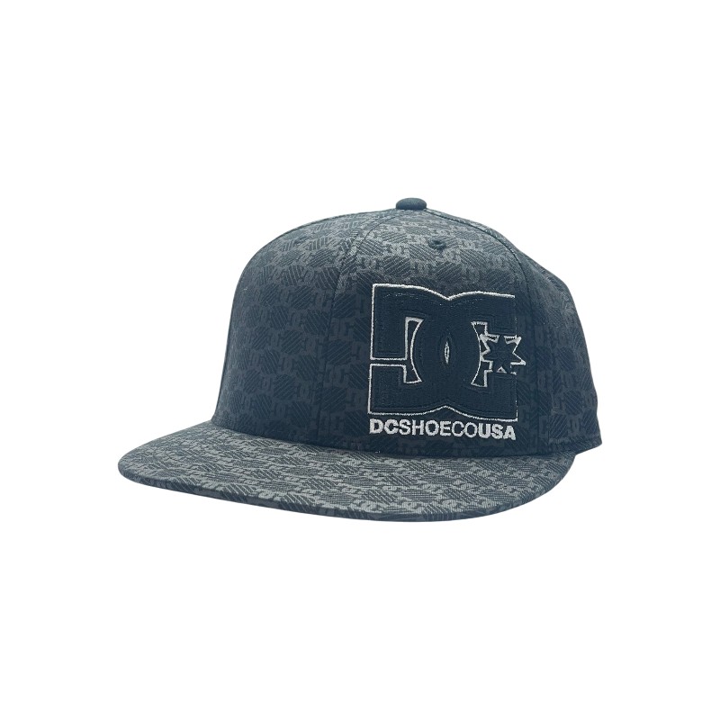 Boné DC Shoes Monogram Logo Fitted Black Gray