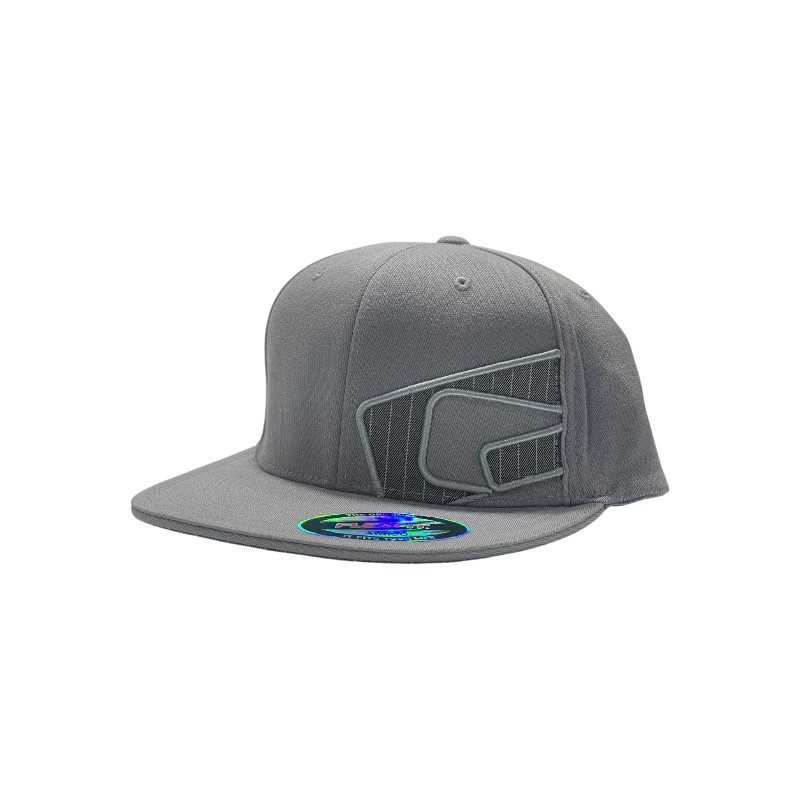 Boné Globe Side Logo Flexfit Gray Pinstripe