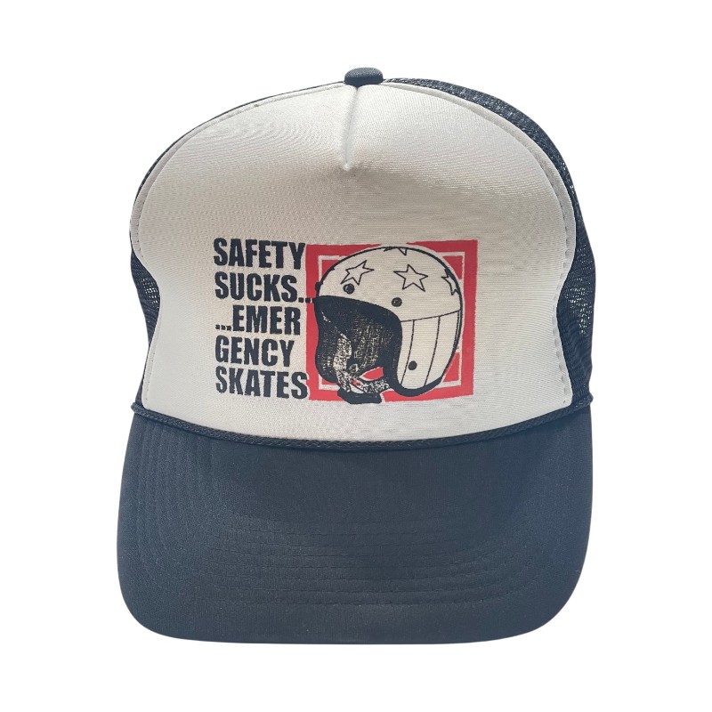 Boné Black Label Emergency Skates Trucker White/Black